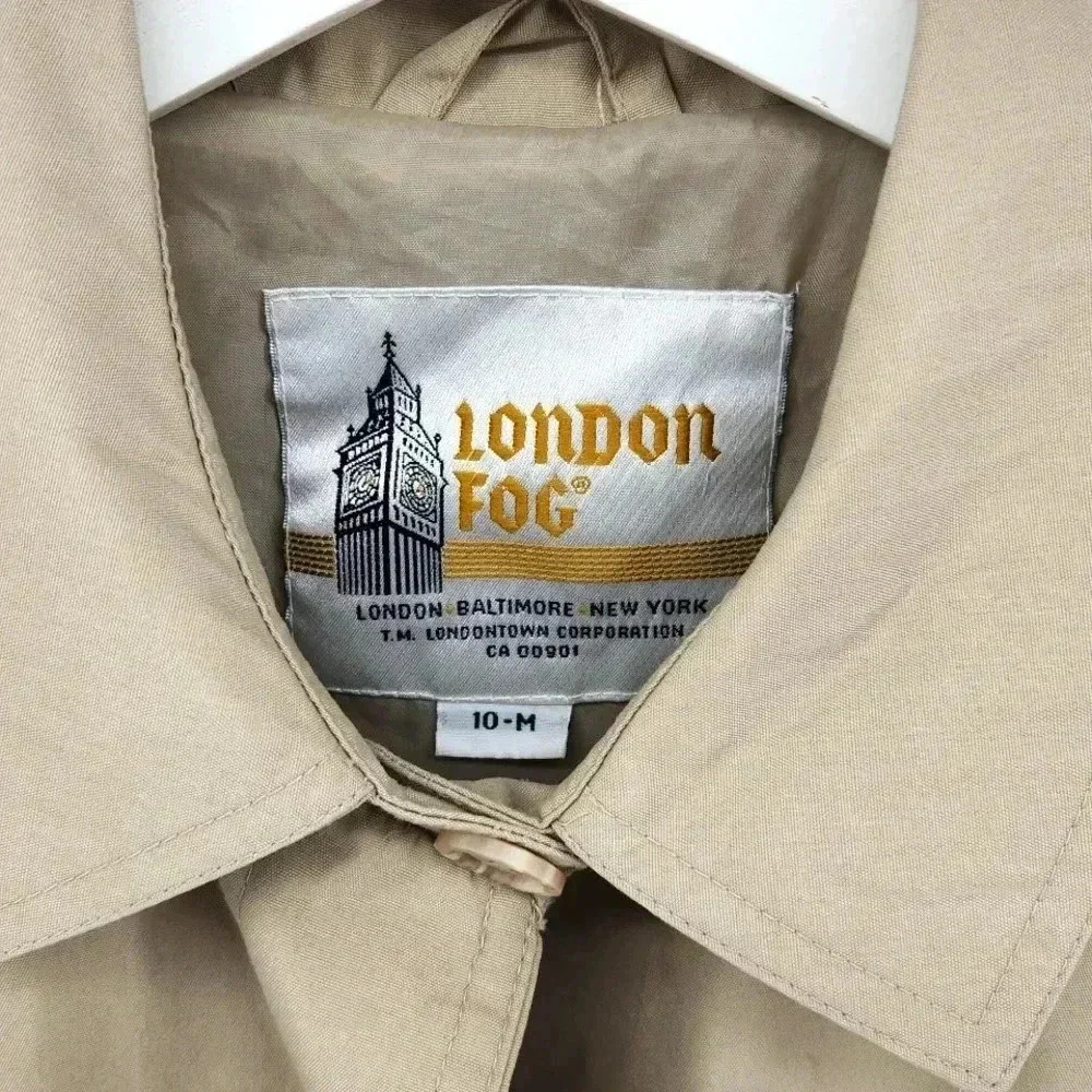 LONDON FOG MACKINTOSH TRENCH COAT